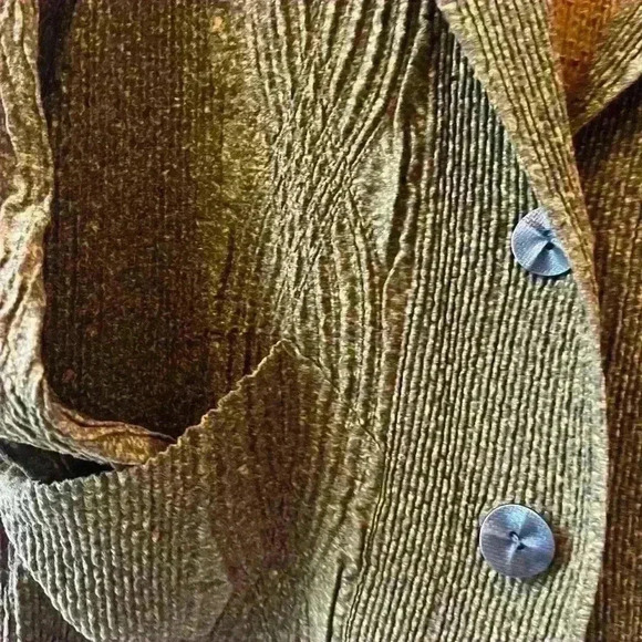 Flair Women’s Blazer, Size Medium, Buttery Crepe Material, Olive and Mustard - Picture 8 of 8